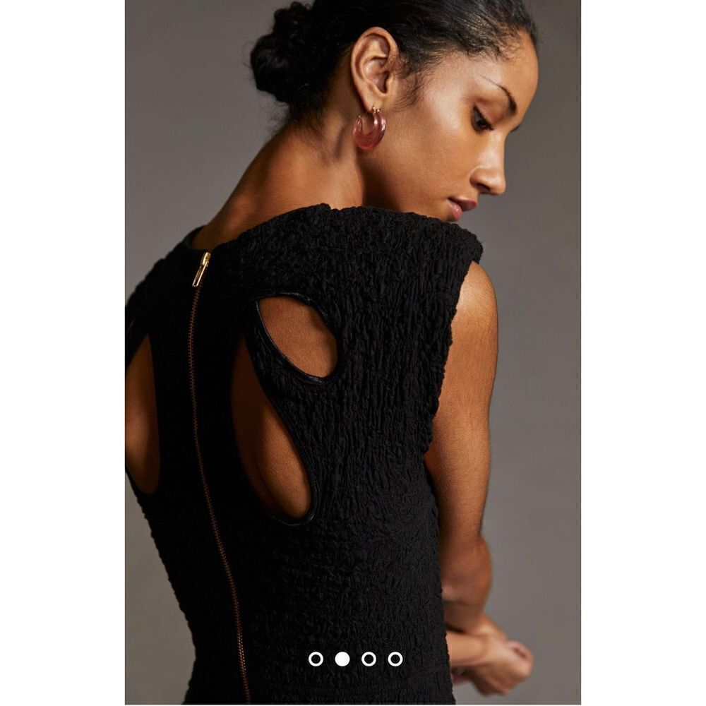 Anthropologie - Sabina Musayev Crewneck Mini Dress black size L